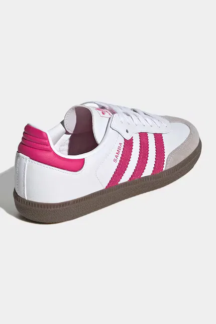 Кроссовки детские SAMBA OG Adidas Originals, белый — фото 3