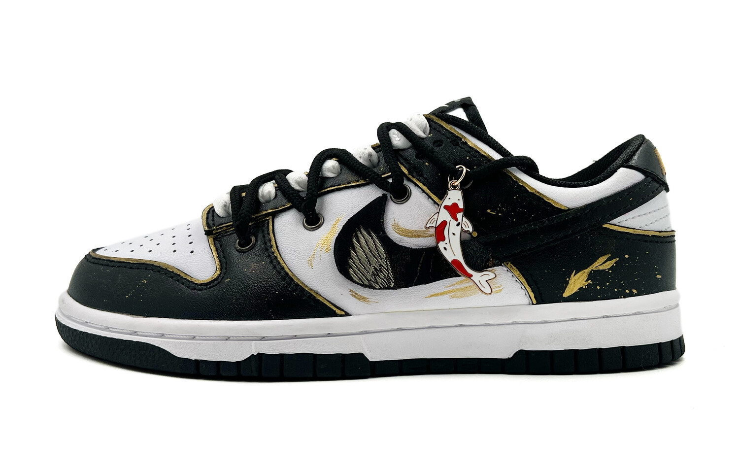

Кроссовки Nike Dunk Skateboarding Shoes Unisex Low-top Black/gold, золотой, Желтый, Кроссовки Nike Dunk Skateboarding Shoes Unisex Low-top Black/gold, золотой