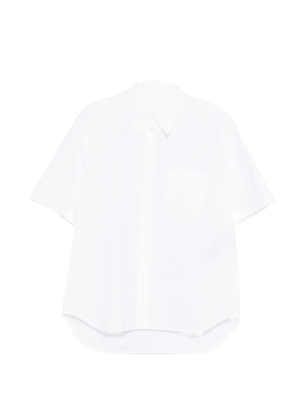 

Рубашка с короткими рукавами и карманом Jil Sander, белый