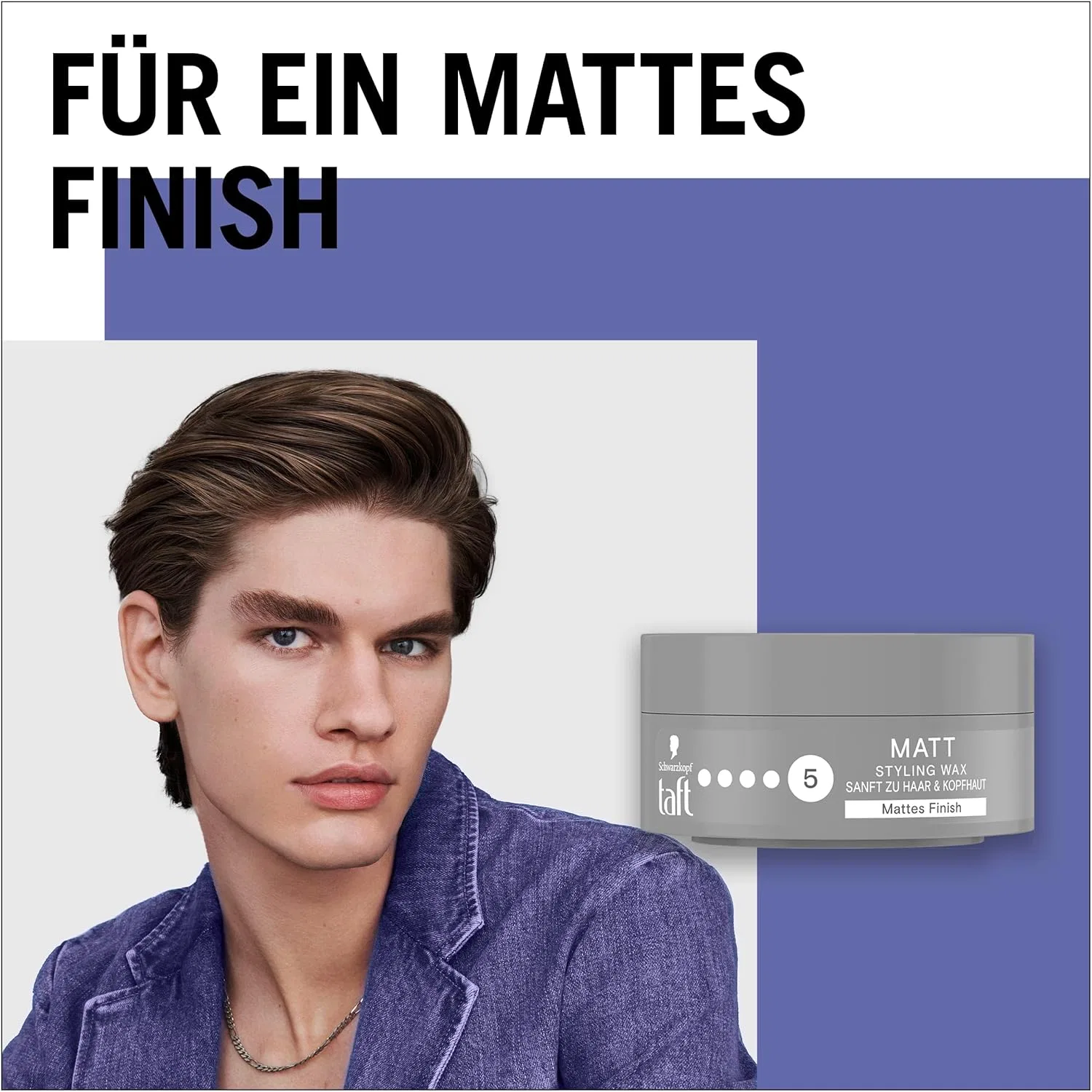 Матовый воск для укладки волос «TAFT Styling Wax Matt» от Schwarzkopf Taft — фото 4
