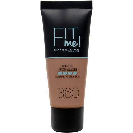 

Тональный крем Maybelline Fit Me Matte & Poreless с полным покрытием, растушевываемый для нормальной и жирной кожи, 30 мл, 360 мокко Maybelline New York