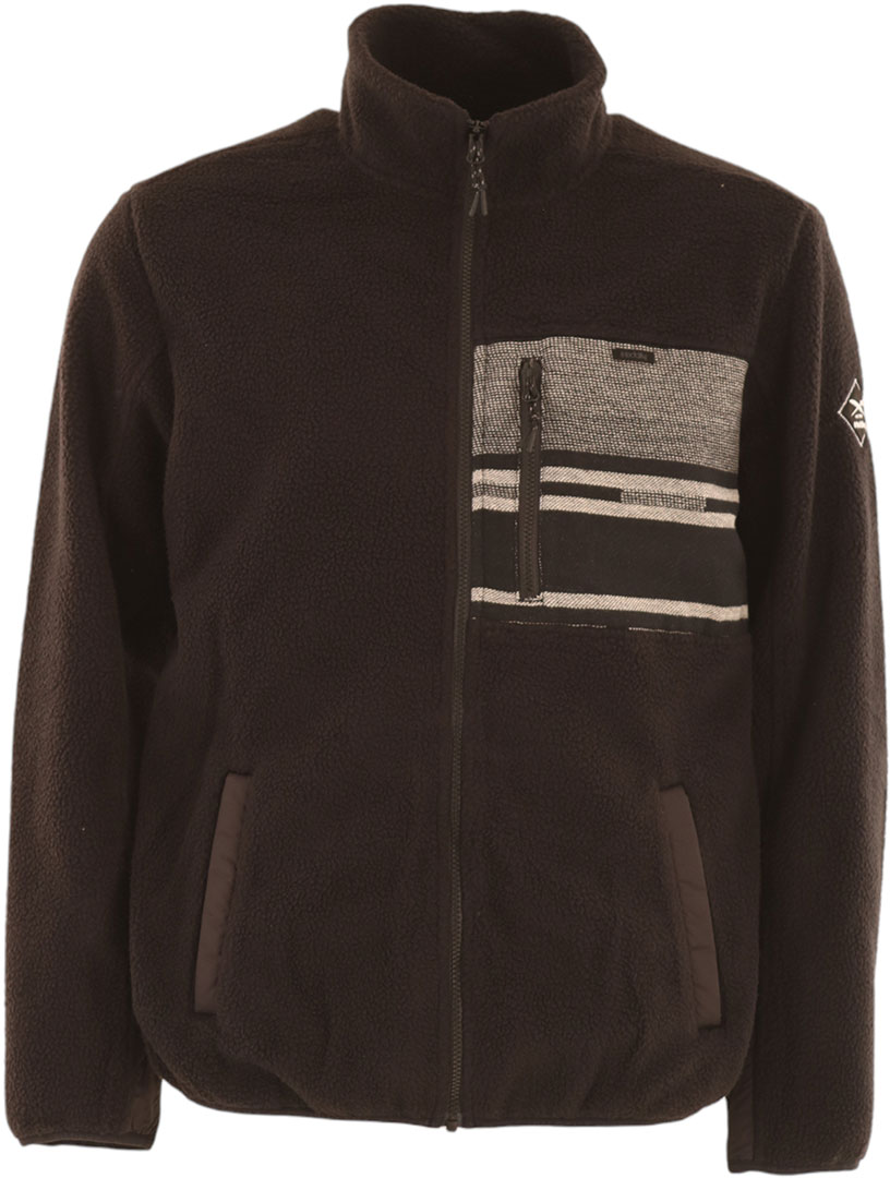 

Iriedaily Толстовка Wonderer track zip fleece black white S
