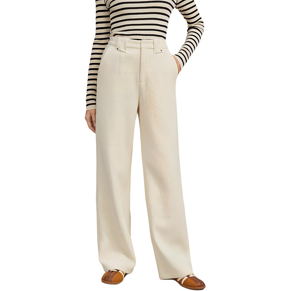 

Повседневные брюки женские Moderate Straight Fit ELLE, экрю