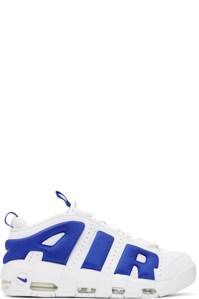 

Белые и синие кроссовки Air More Uptempo Low Nike