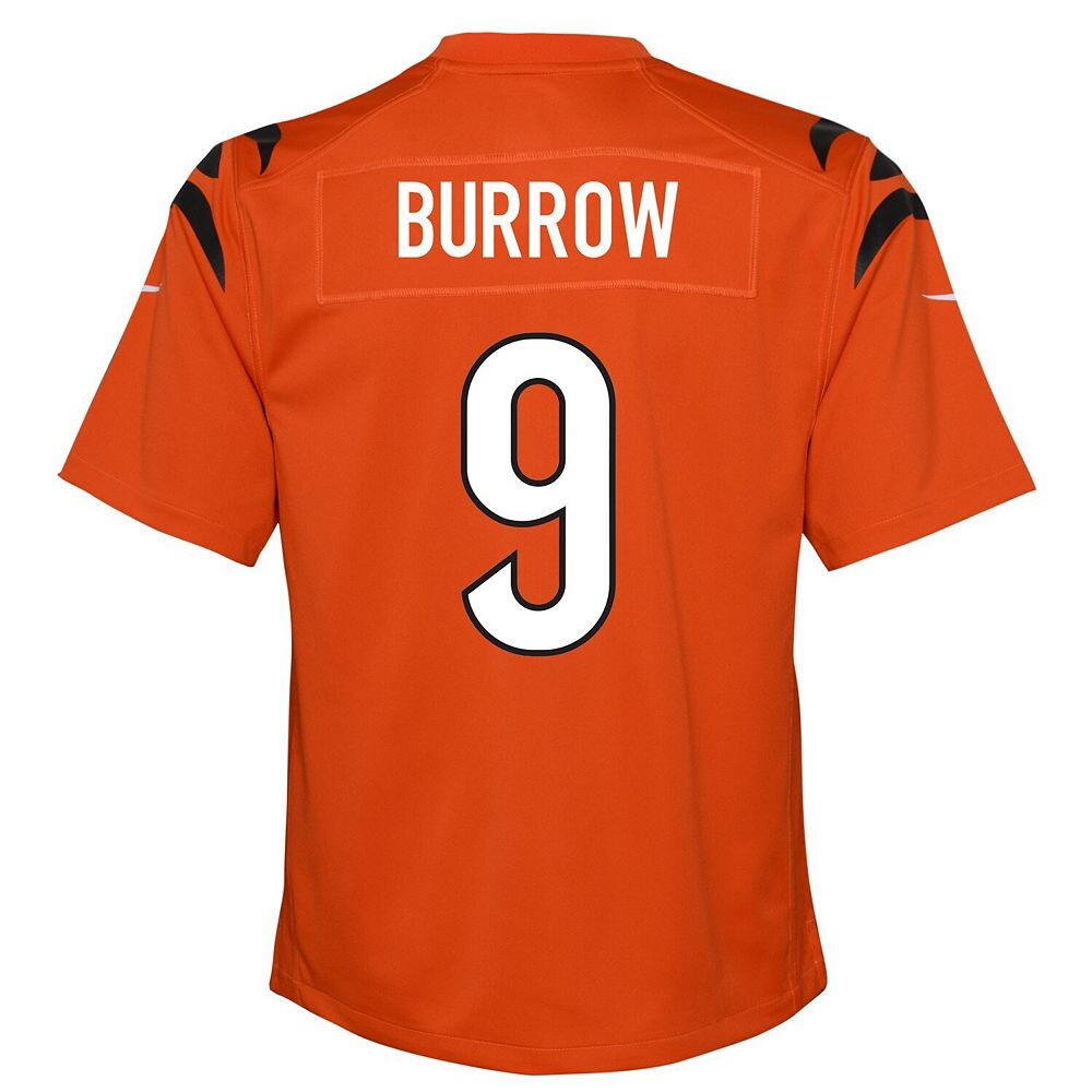Молодежная игровая майка Nike Joe Burrow Orange Cincinnati Bengals, цвет Bng Orange — фото 4