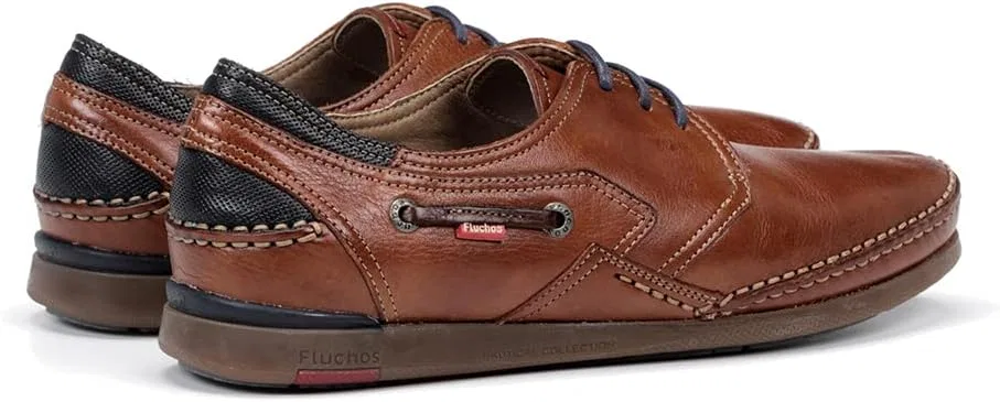 Туфли Fluchos 9883 Tornado Mariner Moccasin Man, Brown Marron Cuero — фото 4