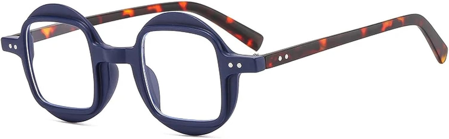 

Модные круглые женские солнцезащитные очки в стиле ретро-панк с прозрачными градиентными линзами и защитой от УФ-излучения UV400, мужские очки с заклепками HHZZYVY, Blue Leopard