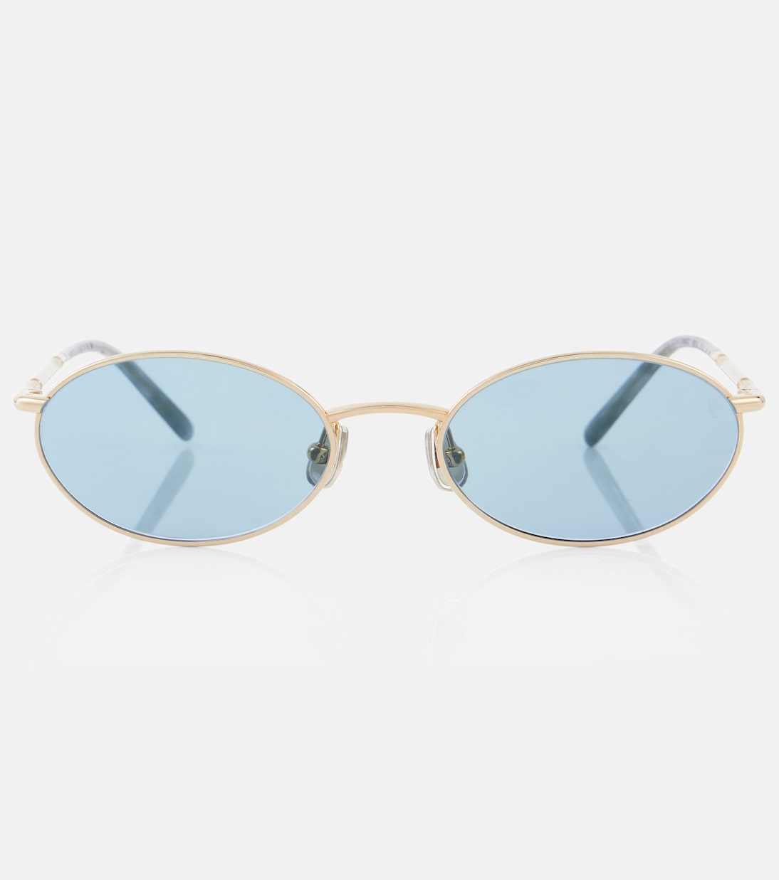 

Круглые солнцезащитные очки Timeless Reflections Brunello Cucinelli, Gold/Blue