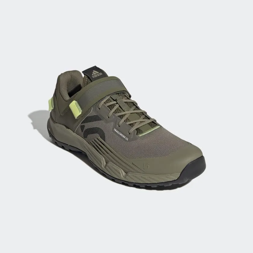 Мужские горные велосипедные туфли Adidas Five Ten Trailcross с креплением Clip-in, зеленый — фото 4