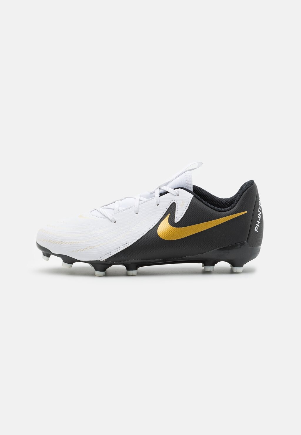 

футбольные бутсы с шипами Jr Phantom Gx Ii Academy Fg/Mg Unisex Nike, цвет white/black/metallic gold coin