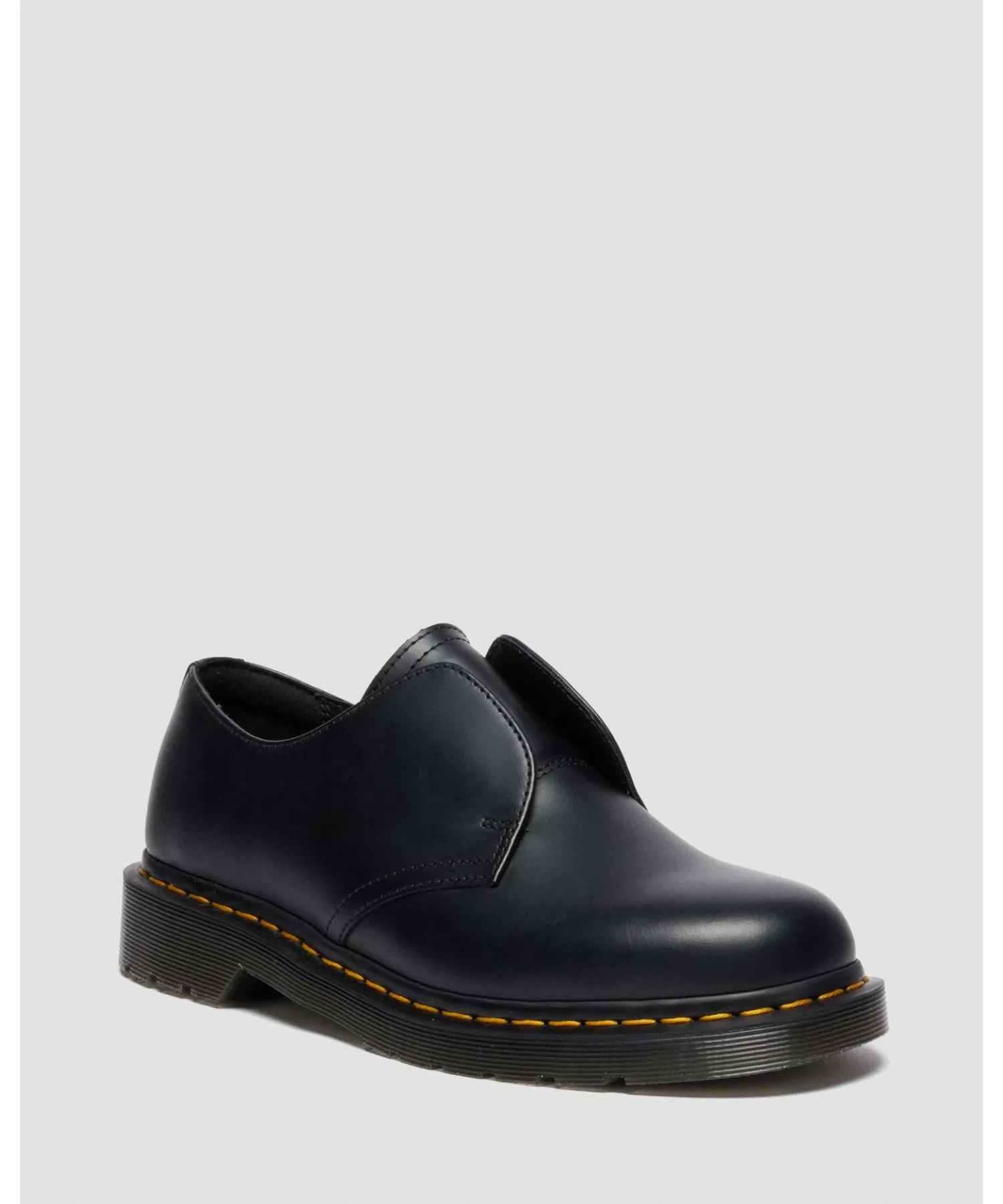Унисекс слипоны Dr. Martens 1461 LACELESS из гладкой кожи чёрные