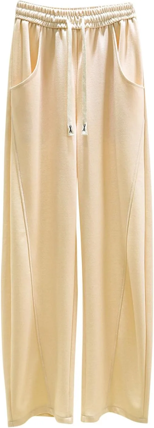 

NaRHbrg женские брюки широкие с высокой талией, карманы