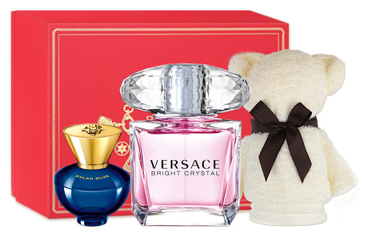 

Набор женских духов Crystal Diamond Light Eau De Toilette 30мл+5мл/50мл+5мл VERSACE, diamond fragrance 30ml + dylan women's fragrance 5ml