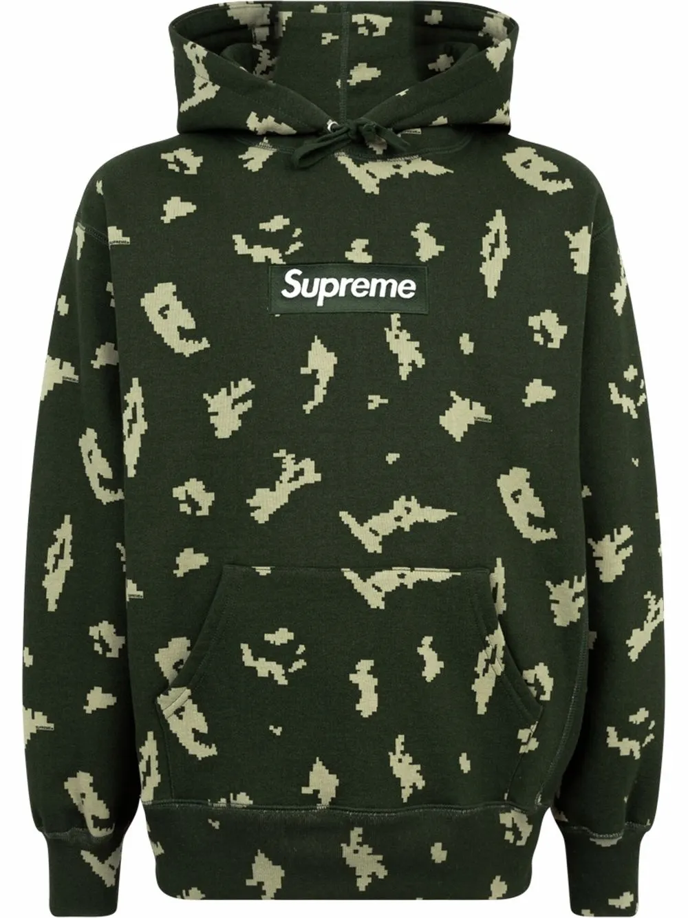 

Худи с логотипом Supreme, зеленый