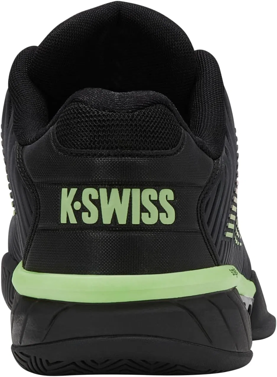 Кроссовки теннисные K-Swiss Hypercourt Express 2, черный/черно-зеленый/неоново-лавовый — фото 4