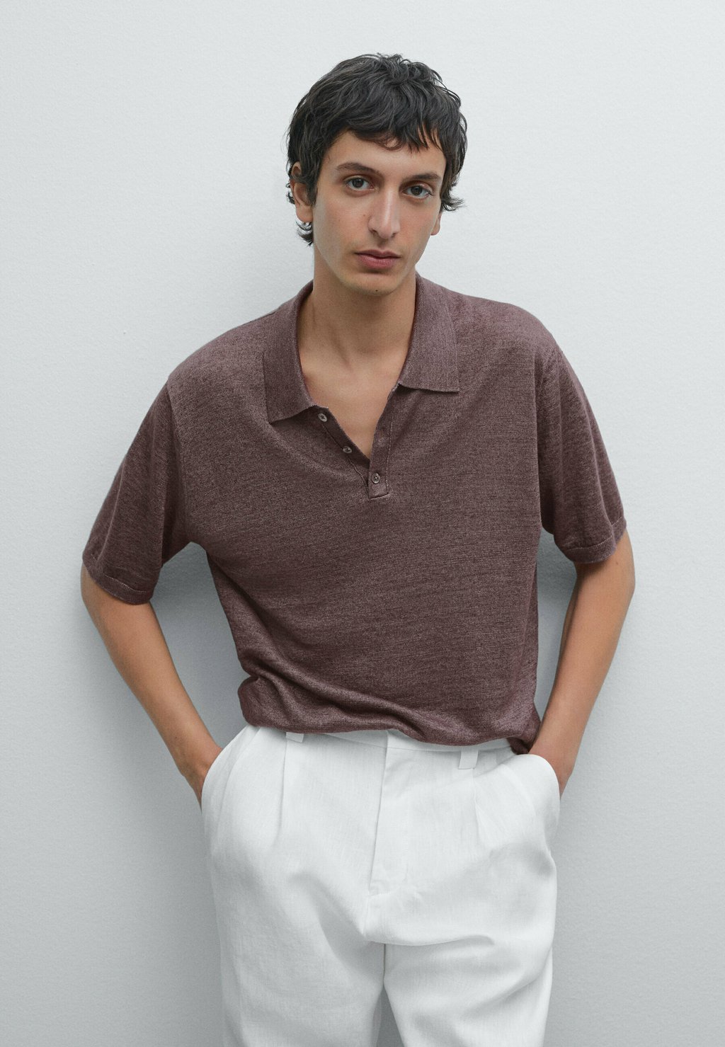 

Рубашка поло Massimo Dutti, Lilac