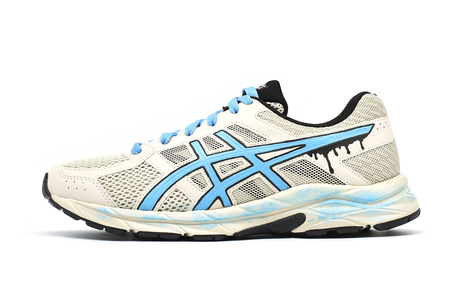 

Кроссовки для бега Gel-Contend 4 мужские с низким верхом серые/синие Asics