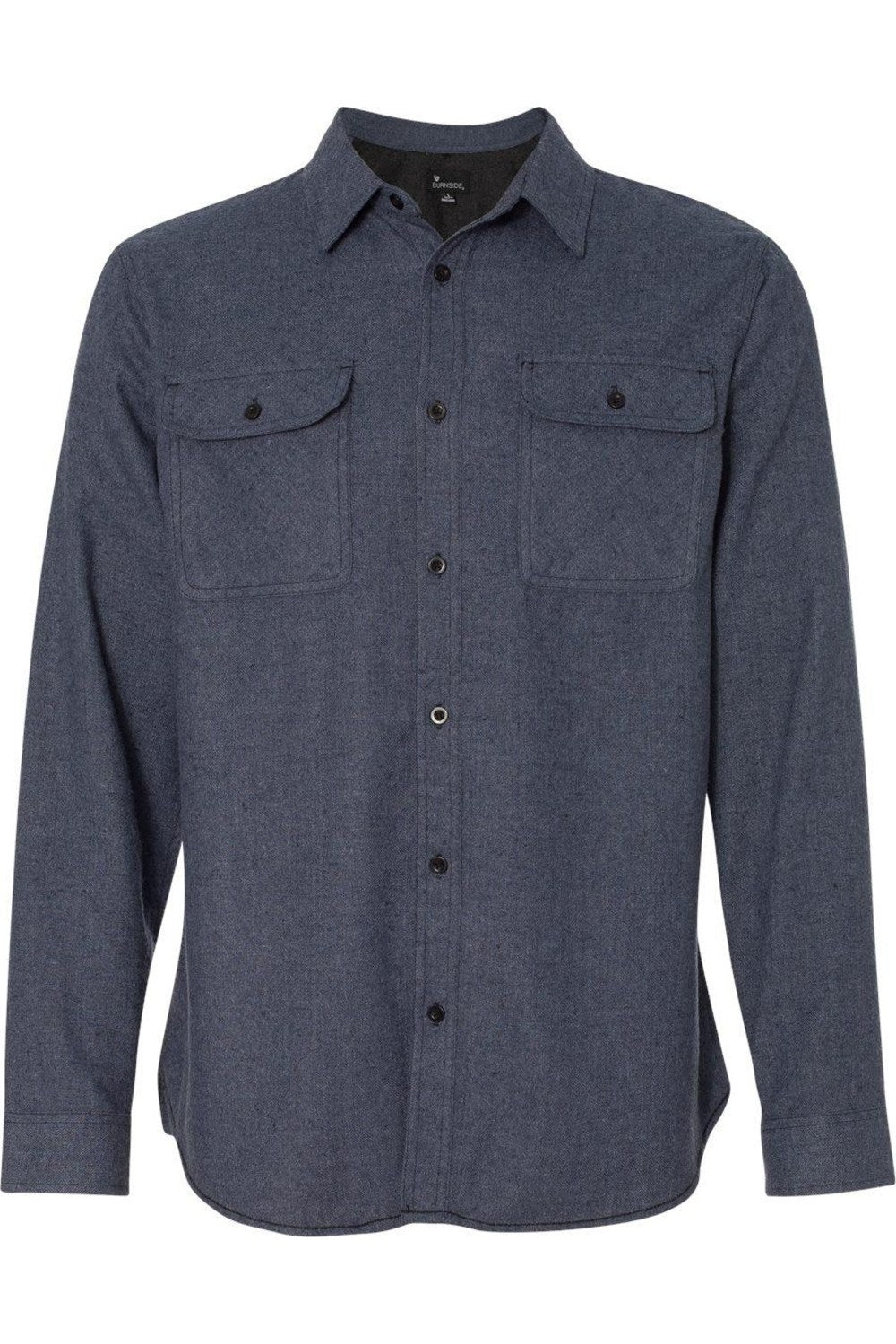 

Рубашка Burnside Solid с длинным рукавом из фланели, цвет denim