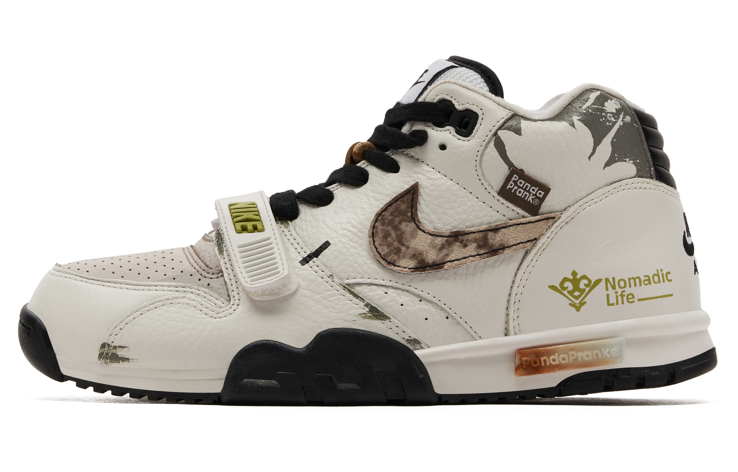 Nike Air Trainer 1 Антискользящие Износостойкие Высокие Тренировочные Кроссовки Мужские Бежево-Черные — фото 2