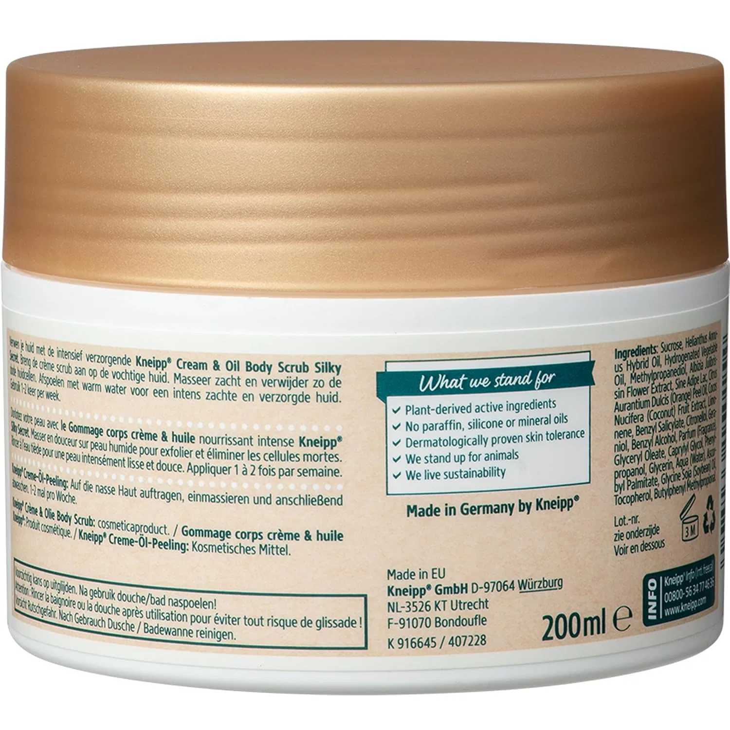 Крем-скраб для тела Kneipp Silky Secret, 200 мл Kneipp — фото 2