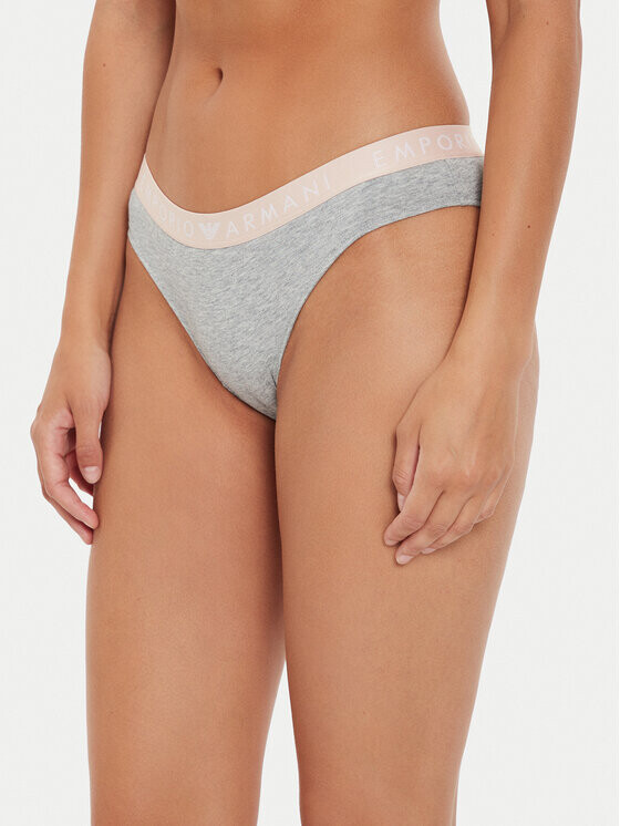 

Комплект из 2 классических женских трусов Emporio Armani Underwear, серый