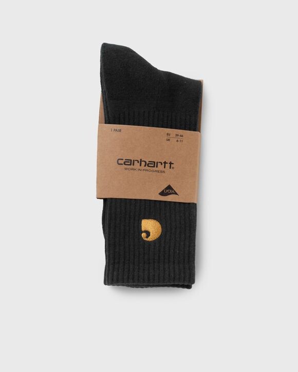 

Носки Carhartt Wip Chase Socks, цвет black / gold