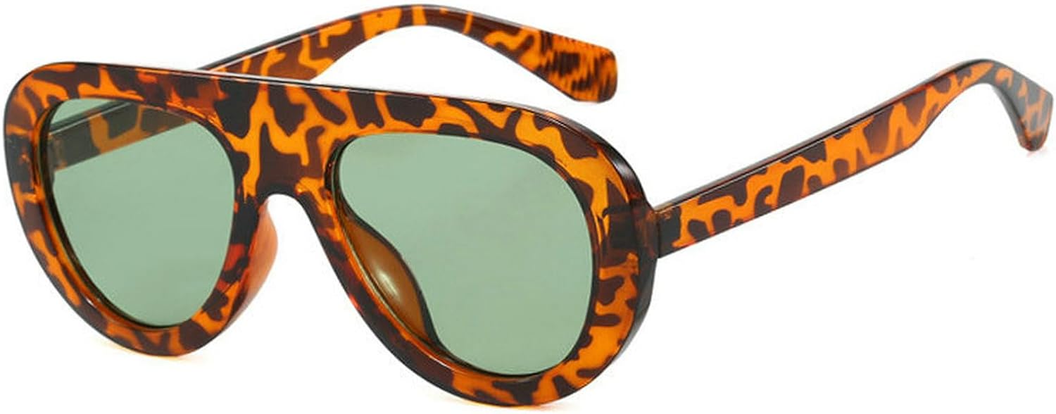 

Солнцезащитные очки COTIA Retro Pilot для женщин и мужчин, стильные, классические, в стиле 70-х, винтажные, квадратные, модные, массивные, овальные, для активного отдыха, Leopard Green