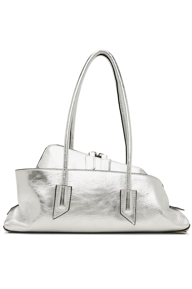 

Маленькая сумка La passeggiata с верхней ручкой The Attico, серебро