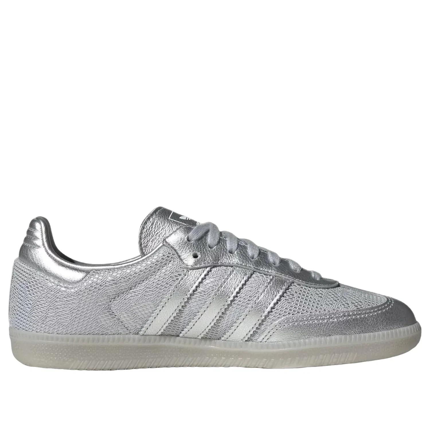 Кроссовки Adidas Samba OG 'Silver Metallic' LA2687, серебро — фото 4
