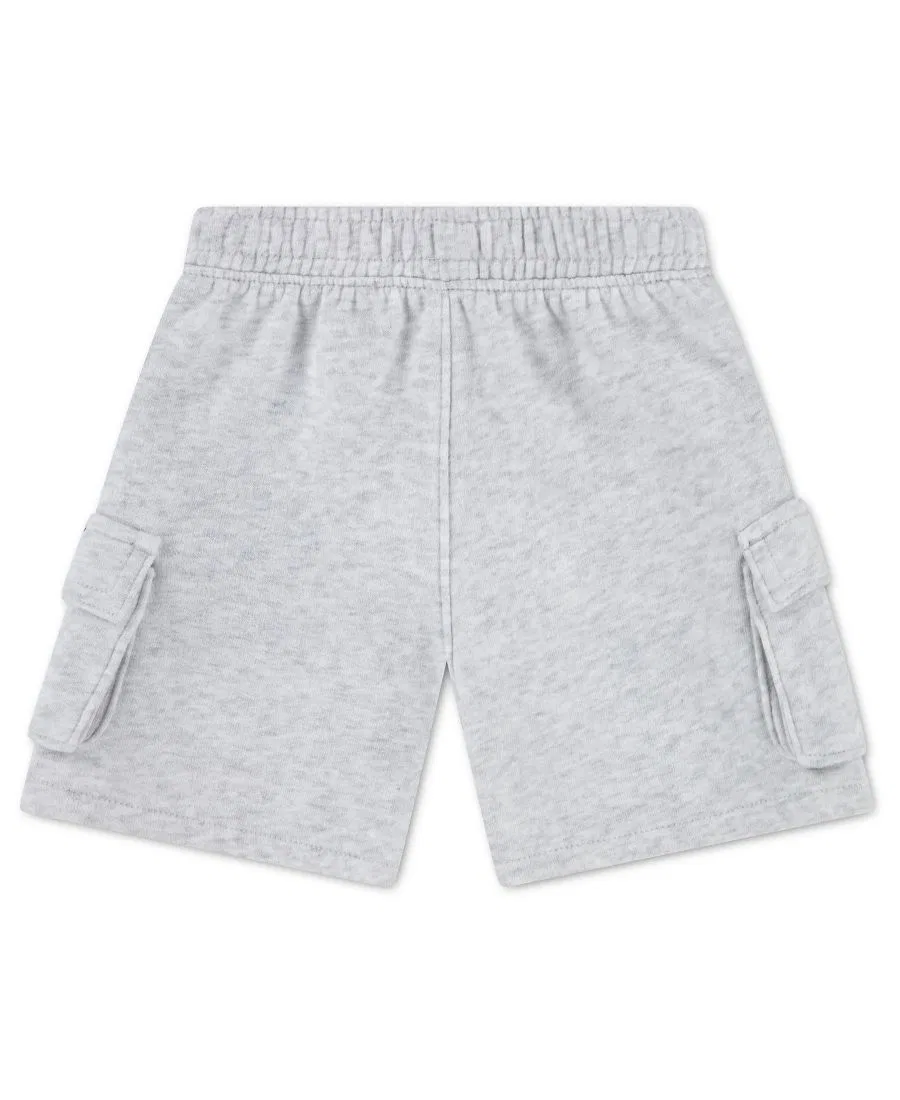Детские флисовые шорты-карго для мальчиков Abercrombie Kids, серый — фото 2