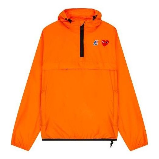 

Куртка COMME des GARCONS PLAY x K-Way Half Zip Jacket 'Orange', оранжевый