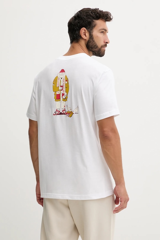 

Хлопковая футболка New Balance, белый