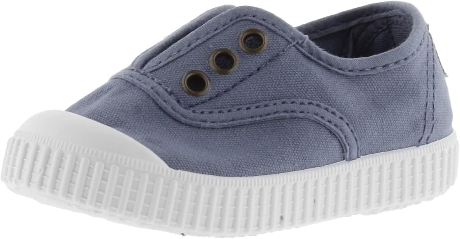 

Женские кеды Victoria английского бренда с тонированным носком из канвы и шнуровкой, Marino