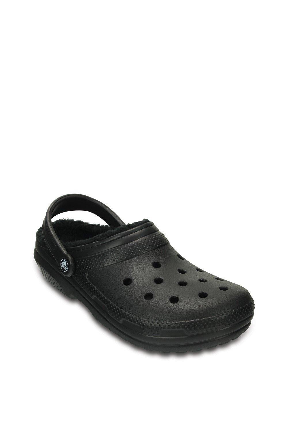 Женские сабо Crocs классические на подкладке, черный