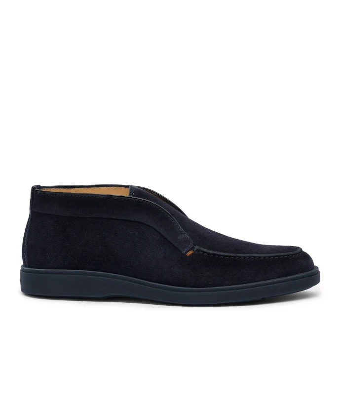 

Замшевые ботинки дезерты Santoni, синий