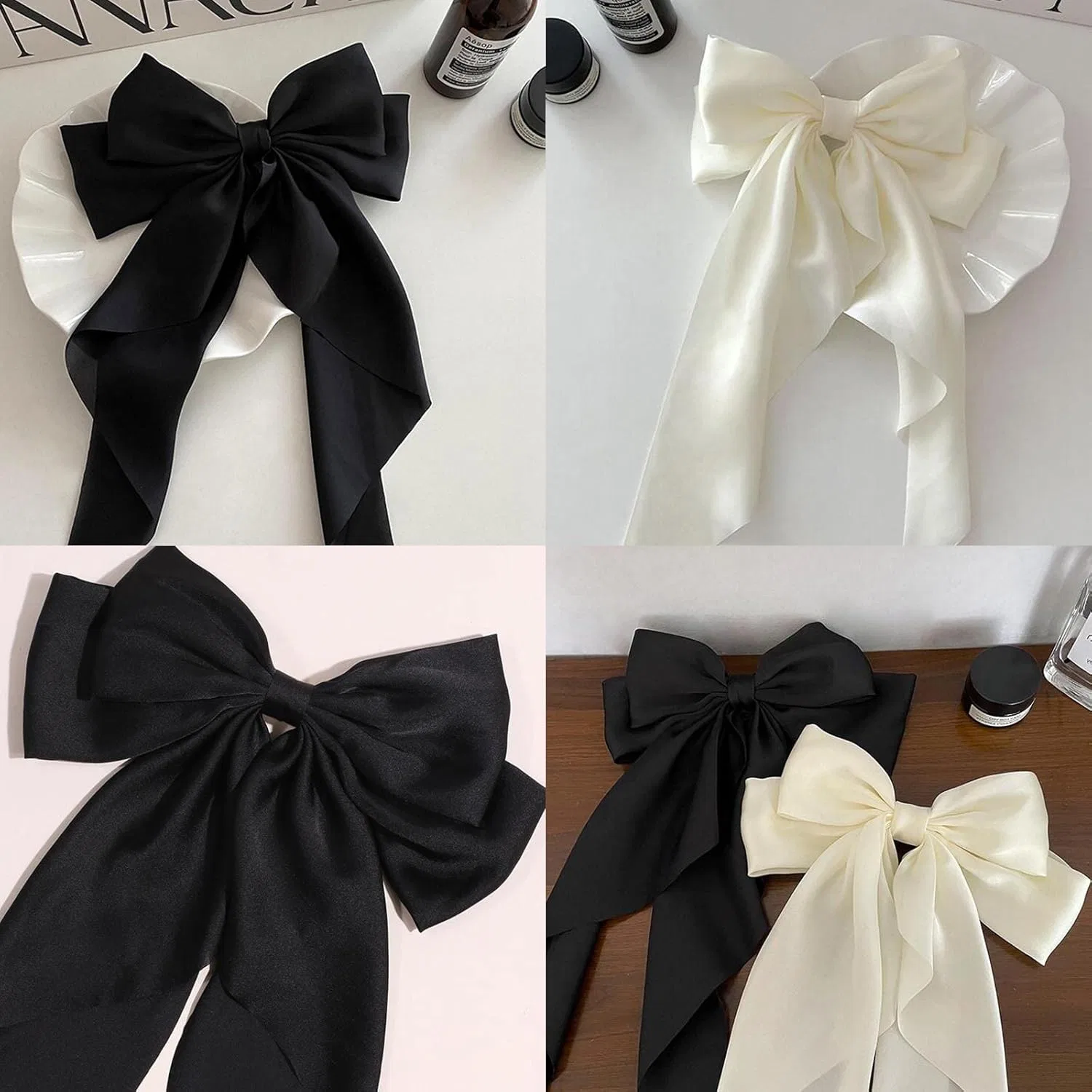 Набор из 2 больших заколок-бантов из атласа AYNKH Aynkh, Hair Bow-2 — фото 3