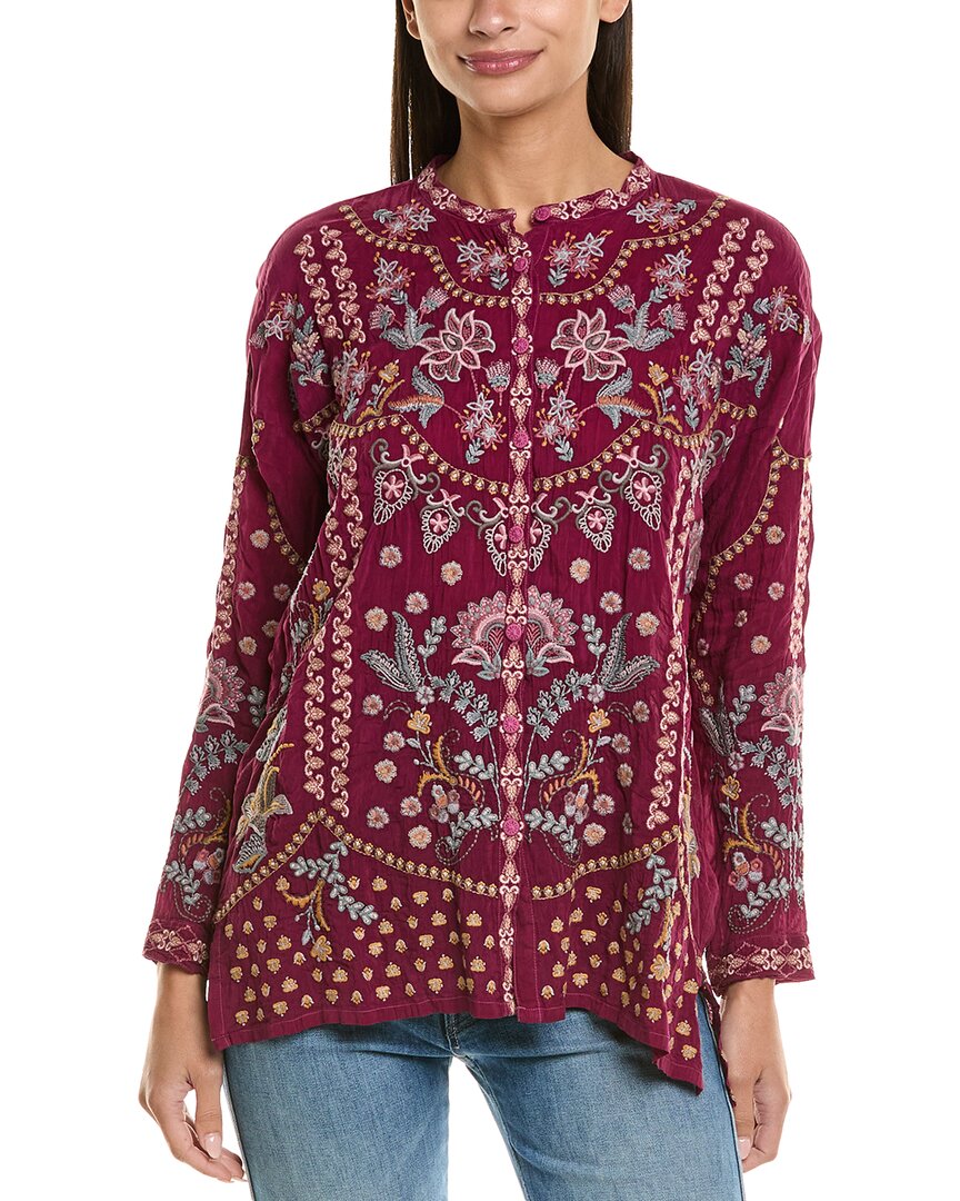 

Джонни Уос Слим Одри Туника Johnny Was, фиолетовый