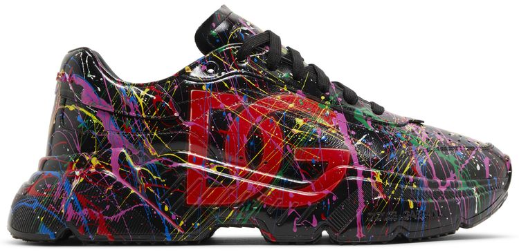 

Кроссовки Dolce & Gabbana Daymaster 'Black Paint Splatter', черный