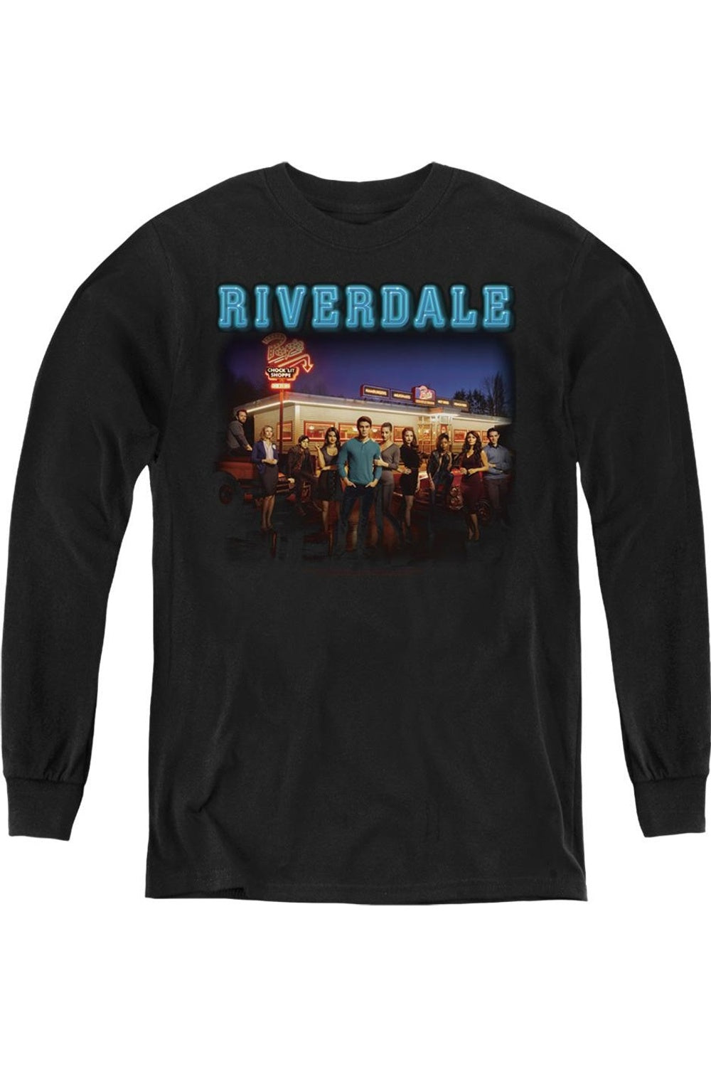 

Рекадейл "В гостях у Попса" молодежный худи с длинным рукавом Gildan, черный