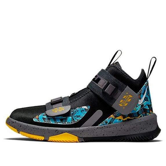 

Кроссовки (GS) Nike LeBron Soldier 13 'Black Blue', черный