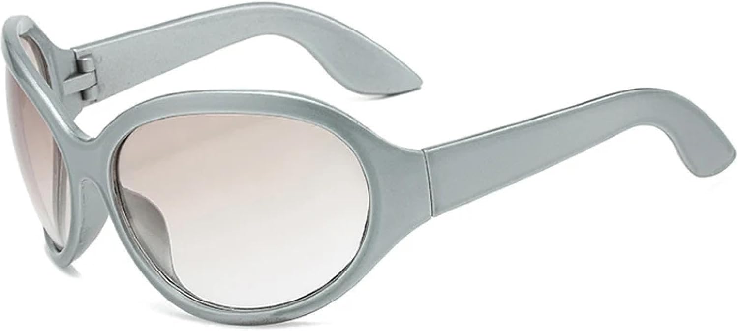 

Солнцезащитные очки в стиле стимпанк с крупной оправой для женщин и мужчин, винтажные, для активного отдыха, путешествий, уличной фотографии, защита от УФ-излучения UV400 TKKTLLT, Silver Tea