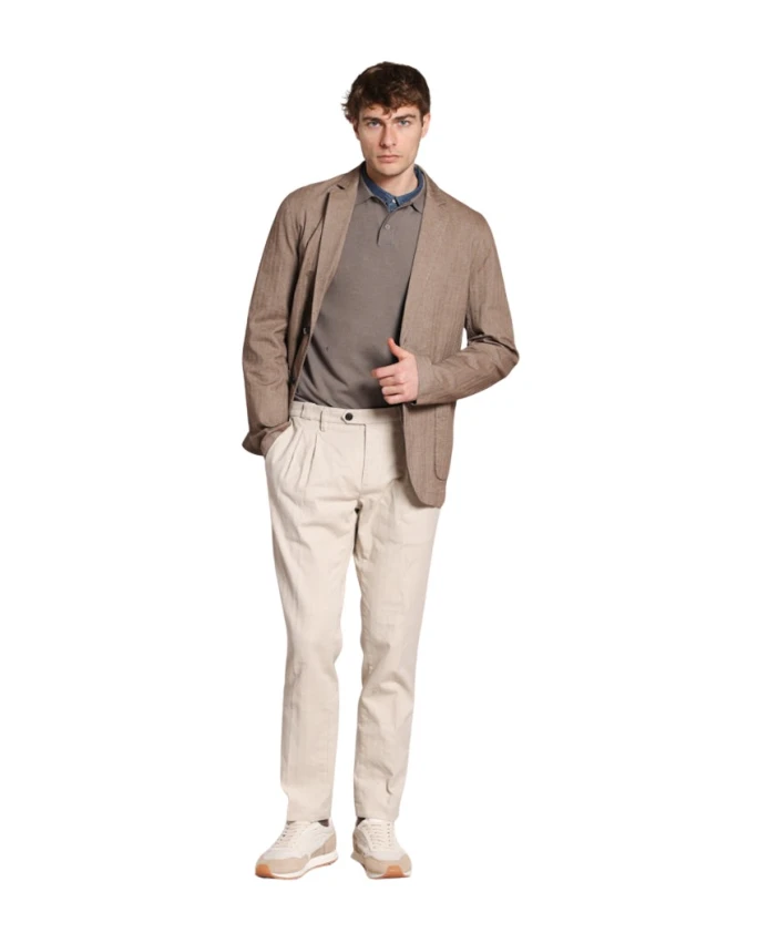 

Кашемировые брюки-чинос, стандартный крой. Mason'S, бежевый