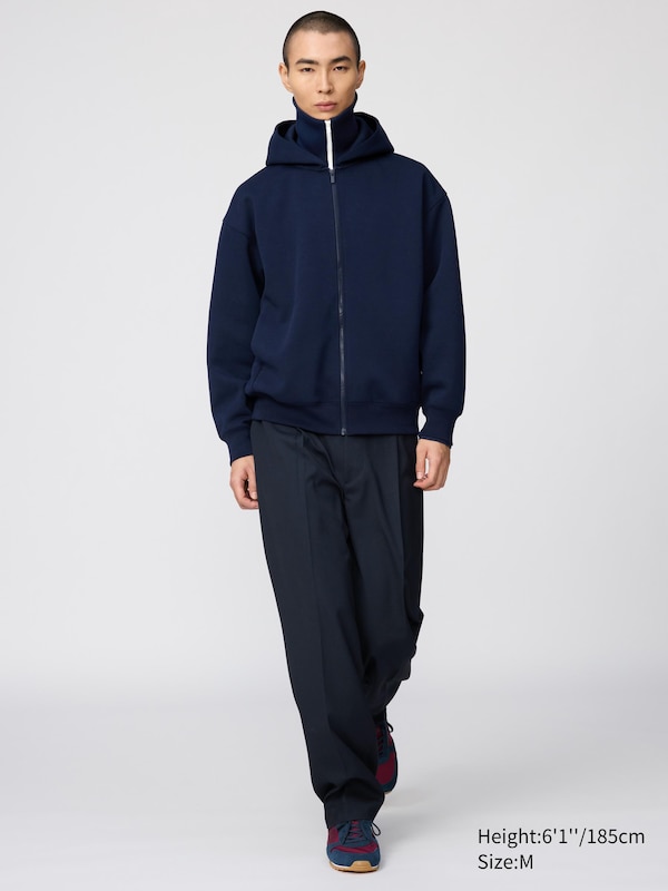 Оверсайз толстовка на молнии Uniqlo, 09 black — фото 2