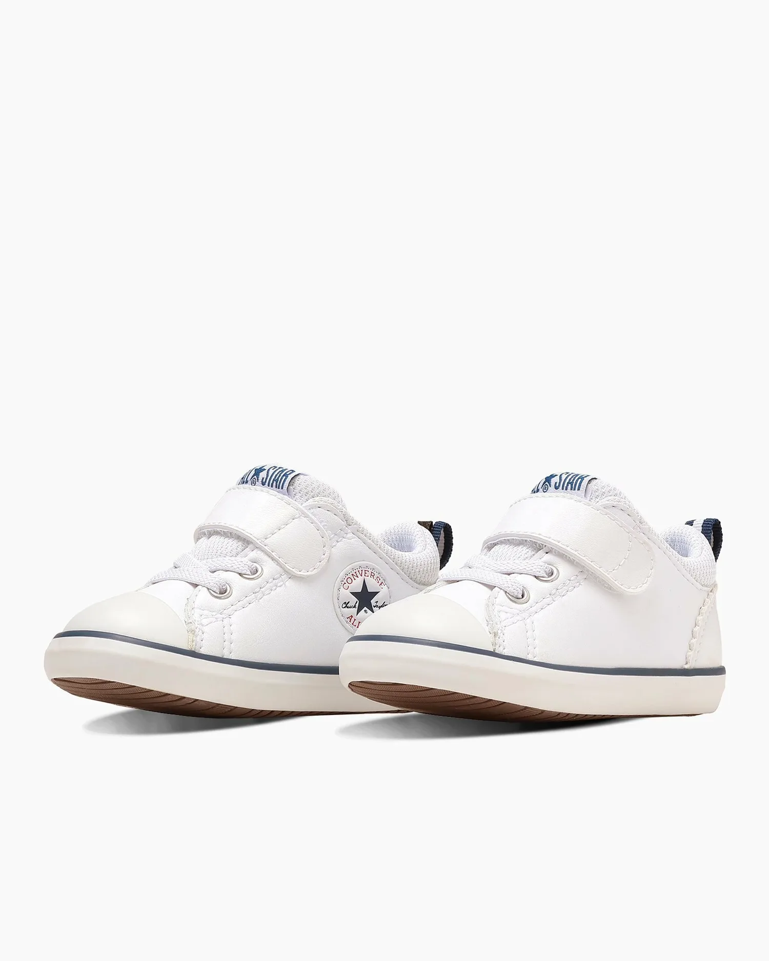 Кроссовки Мини-звезда N V-1 Converse, White/Navy — фото 2