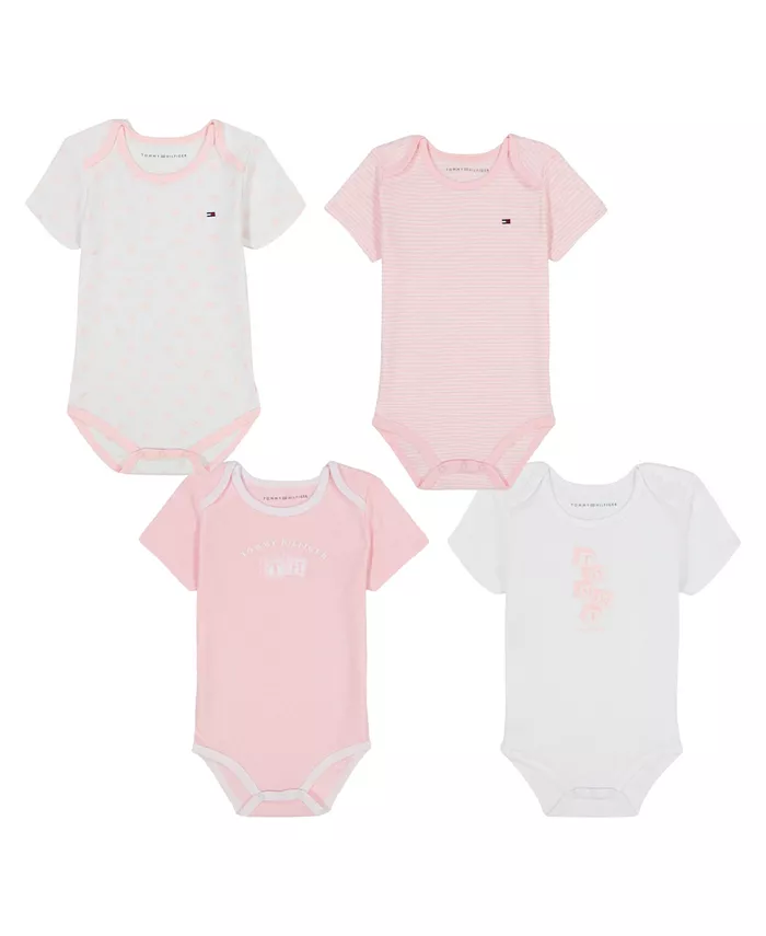 

Комплект боди для девочек из 4 предметов Tommy Hilfiger, мультиколор