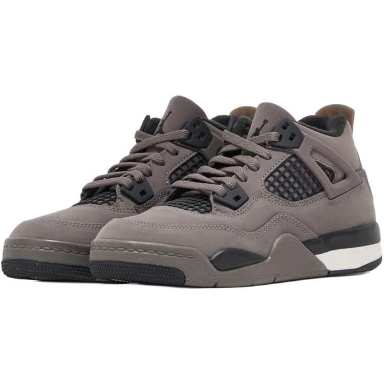 Jordan Air 4 Mid top детские баскетбольные кроссовки brown kids' — фото 4