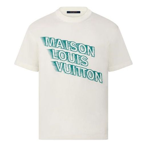 

Футболка LOUIS VUITTON FW21 Maison LOUIS VUITTON LV Logo Tee 1A99ZS, кремовый