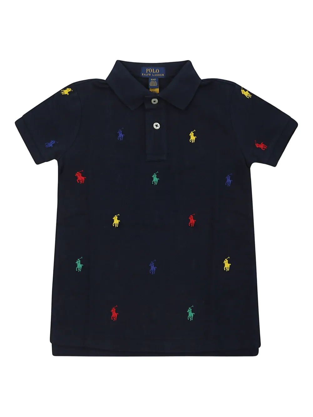 

Рубашка поло с логотипом Polo Pony Polo Ralph Lauren Kids, синий
