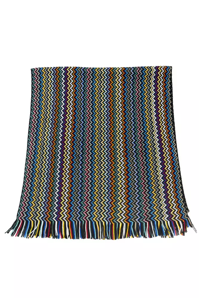 

Многоцветный шерстяной мужской шарф Missoni