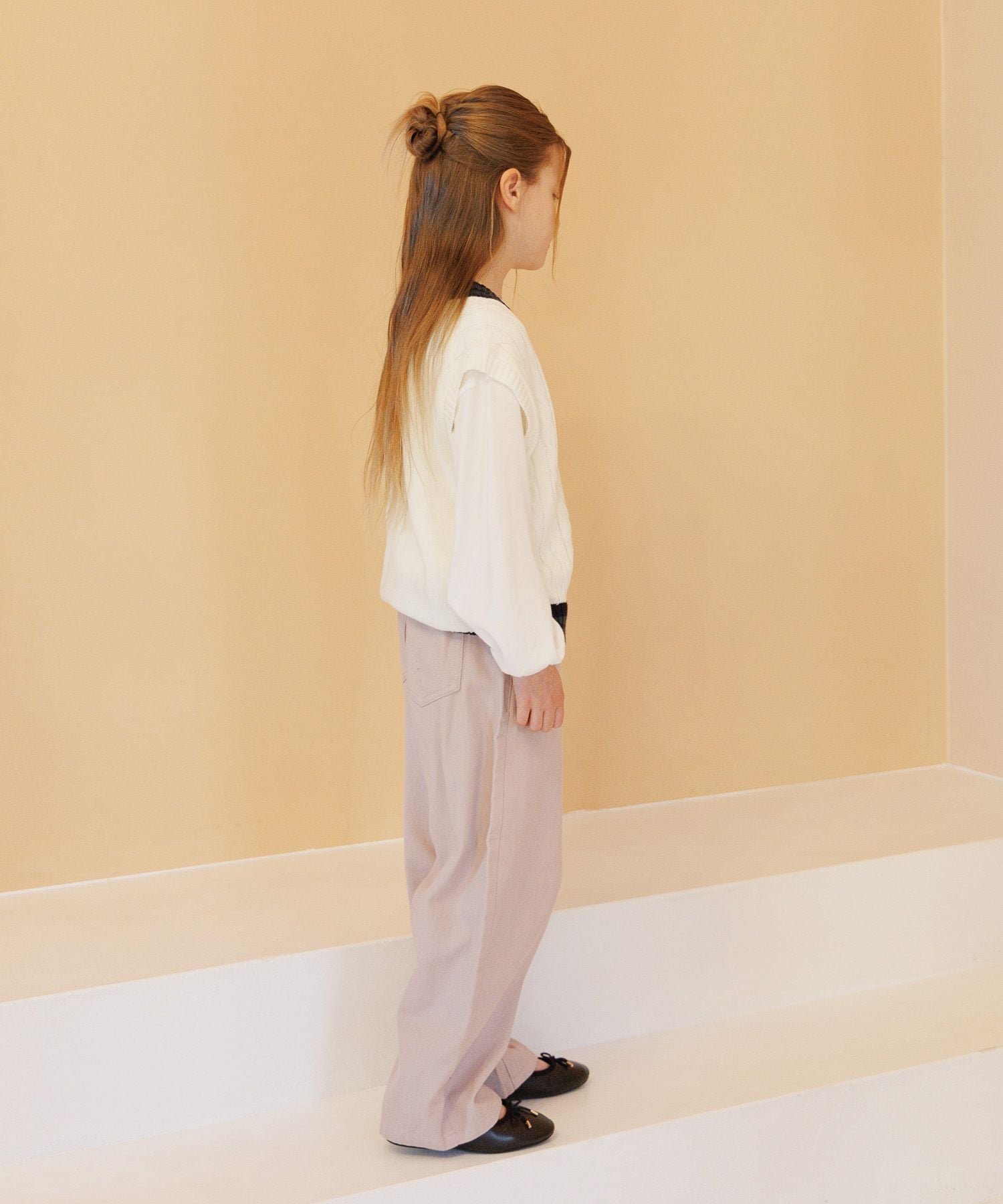 Брюки Barrel Easy Pants/Детские/629875 Global Work, Twill Beige 52 — фото 4